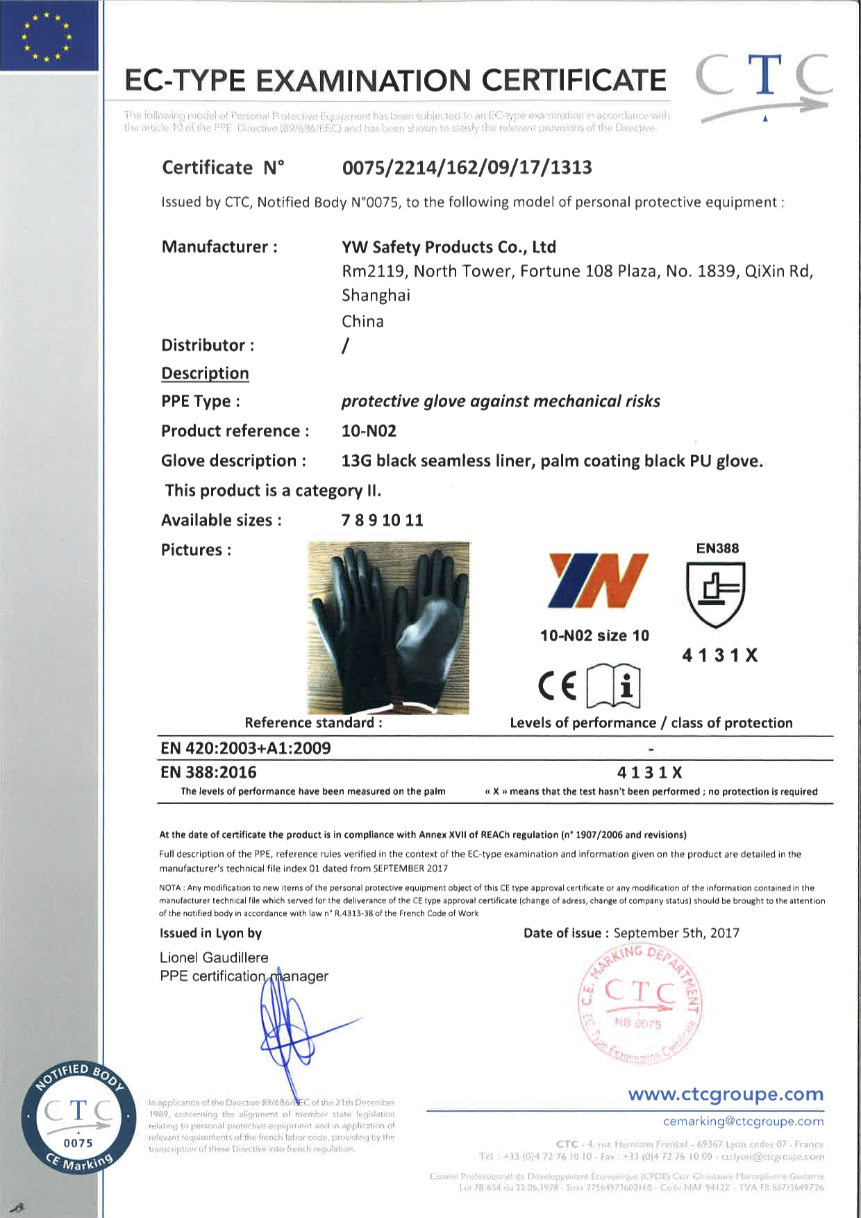 CE Certificate